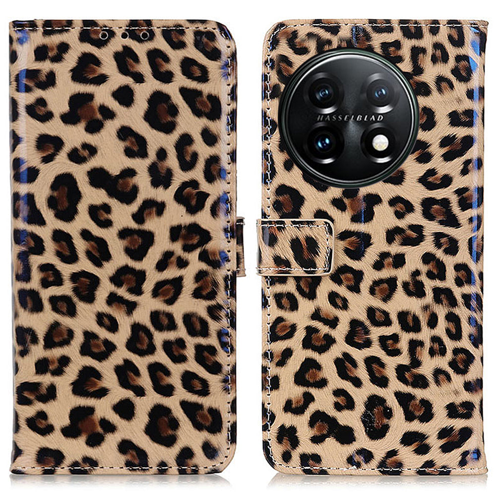 For OnePlus 11 5G Leopard Pattern PU Leather Wallet Stand Case Folio Flip Phone Cover For OnePlus 11 5G Leopard Pattern PU Leather Wallet Stand Case Folio Flip Phone Cover